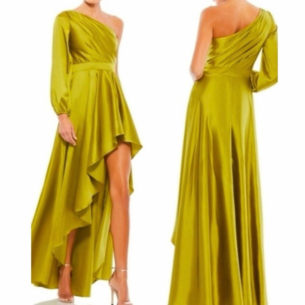 Mac Duggal green long dress size 8 New NWT gown